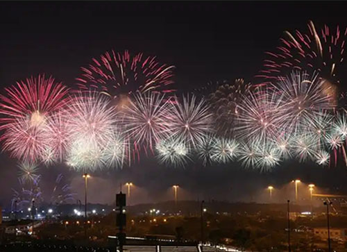 泊头市焰火晚会